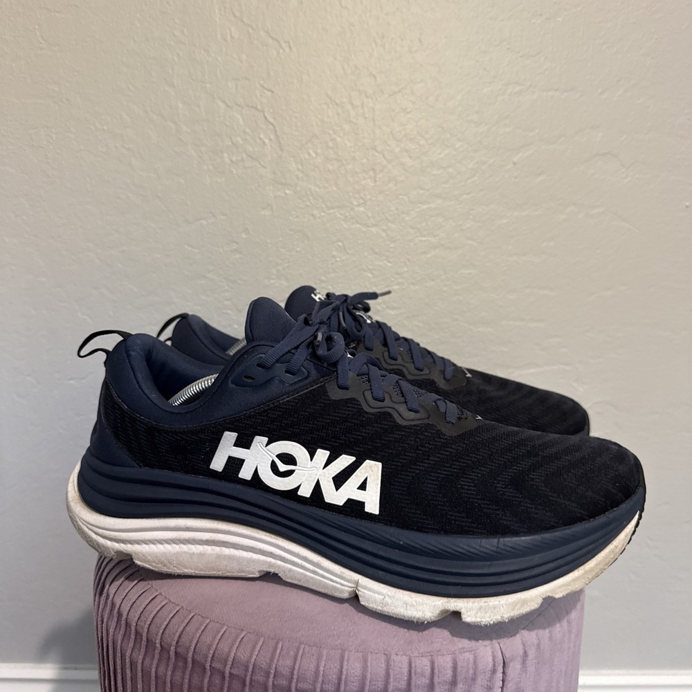 Hoka One One Gaviota 5 Men's US Size 12.5 D Varsity Navy/White 1127929 BWHT